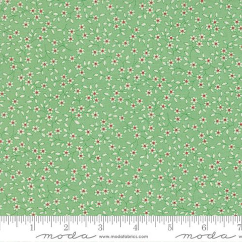 30s Playtime Blooming Vines Cotton Fabric - Aloe 23378 16