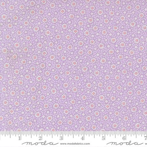 30s Playtime Dotty Daisy Cotton Fabric - Lilac 23379 12