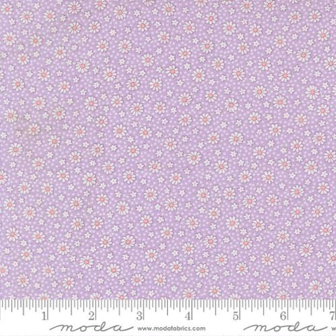 30s Playtime Dotty Daisy Cotton Fabric - Lilac 23379 12
