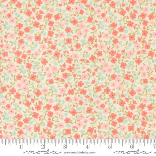 Sunbonnet Wild Blooms Cotton Fabric - Porcelain 31766 11