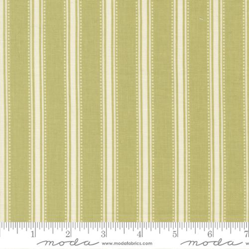Sunbonnet Dotted Stripe Cotton Fabric - Pear 31767 18