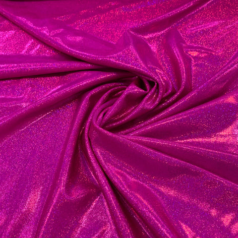 Hologram Knit Fabric - Shocking Pink