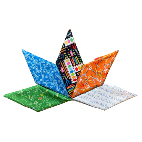 Back To School Quilting Fabric Fat Quarter Bundle