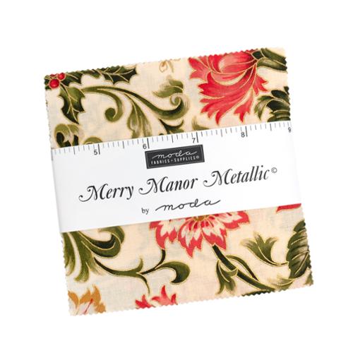 Merry Manor Metallic Holiday Charm Pack