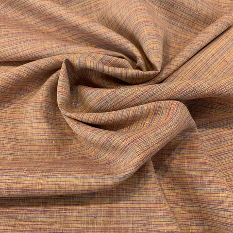Mini Woven Stripe Midweight Linen Fabric - Multi