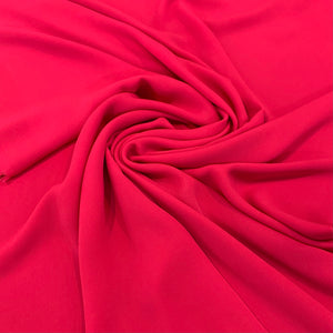 Polyester Crepe Fabric - Fuchsia