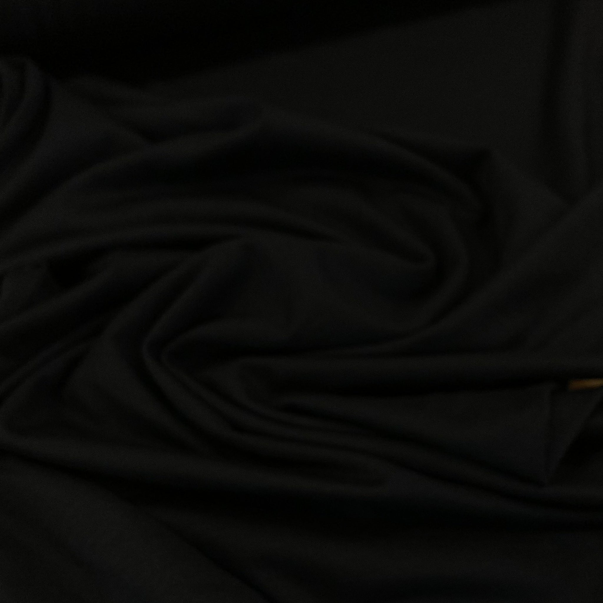 Wool Jersey Knit Fabric - Black