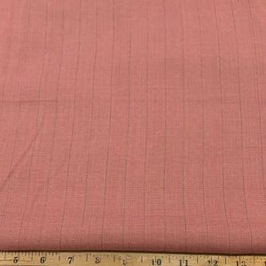 Pastoral Stripes Midweight Linen Fabric - Dusty Rose