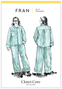 Fran Pajamas Pattern - sizes XXS - 4X