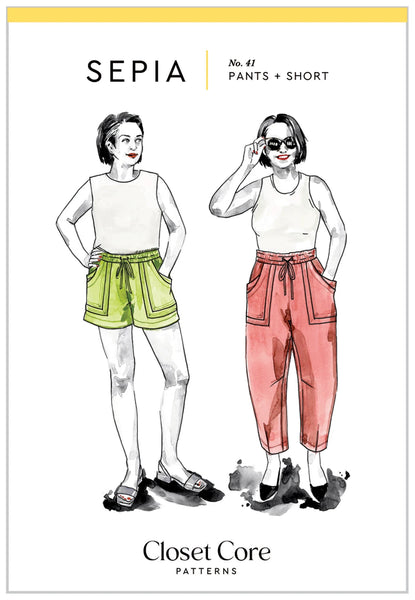 Sepia Pants and Shorts Pattern No. 41 - sizes 0-20
