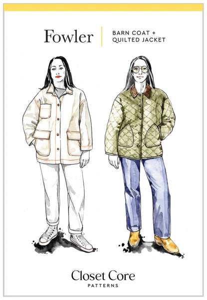 Fowler Barn Coat & Quilted Jacket Pattern - sizes XXS - 6X