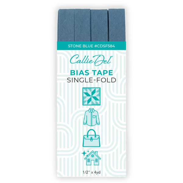 Callie Del Single Fold Bias Tape 1/2in x 4yd