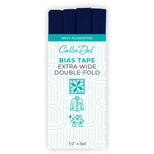 Callie Del Extra Wide Double Fold Bias Tape 1/2in x 3yd