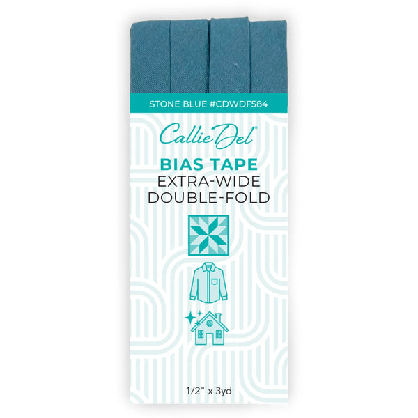 Callie Del Extra Wide Double Fold Bias Tape 1/2in x 3yd