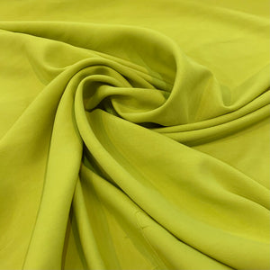 Rayon Poly Twill  Fabric - Chartreuse