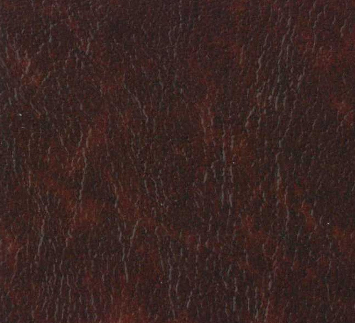 Faux Leather Vinyl Fabric - Brown Print