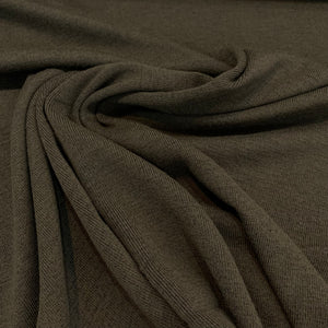 Wool RIb Knit Fabric - Olive Drab