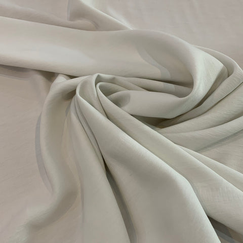 Mid Weight Rayon Poly Fabric - Clay White