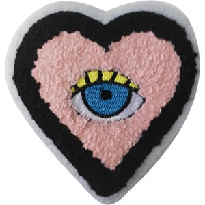 Heart Eye Chenille Patch