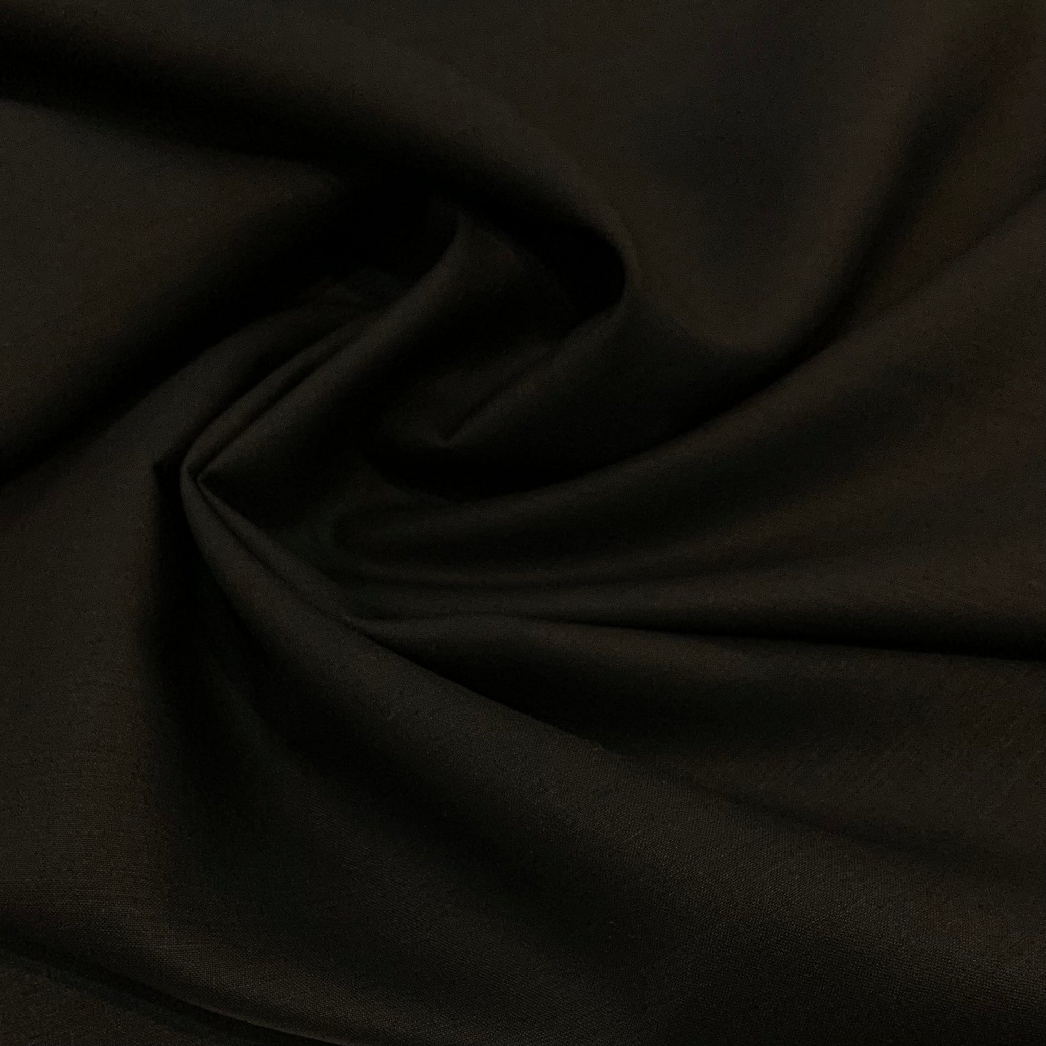 Hanky Linen Fabric - Black