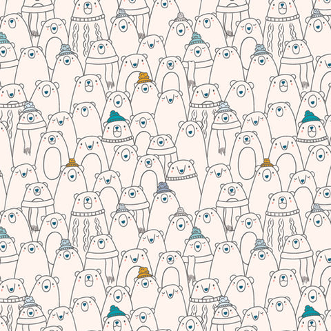 Cozy Bears Joy Cotton Flannel Fabric - F-12103A