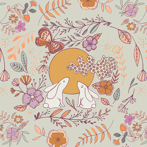 Moon Stories Five Cotton Flannel Fabric - F-5000