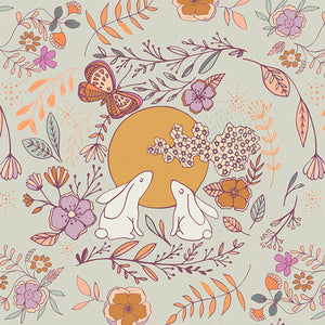 Moon Stories Five Cotton Flannel Fabric - F-5000