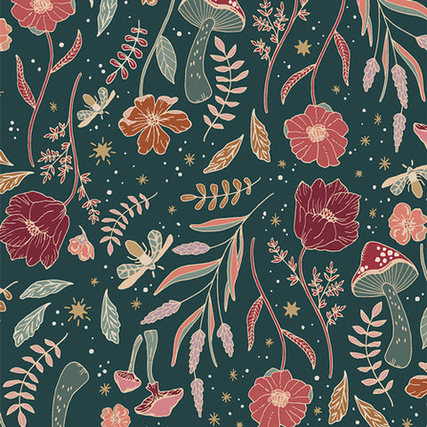 Wildwood Nightfall Cotton Flannel Fabric - F79500