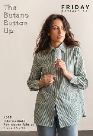 Butano Button Up Pattern - sizes xs-7x