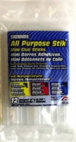 Surebonder Glue Stick 4" Mini Size All Temp 12pc