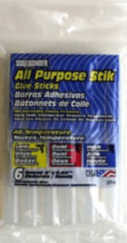 Surebonder Glue Stick 4" Full Size All Temp 6pc