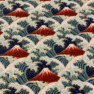 Namishibuki Dobby Cotton Fabric