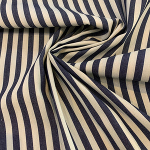 Striped Cotton Denim Fabric