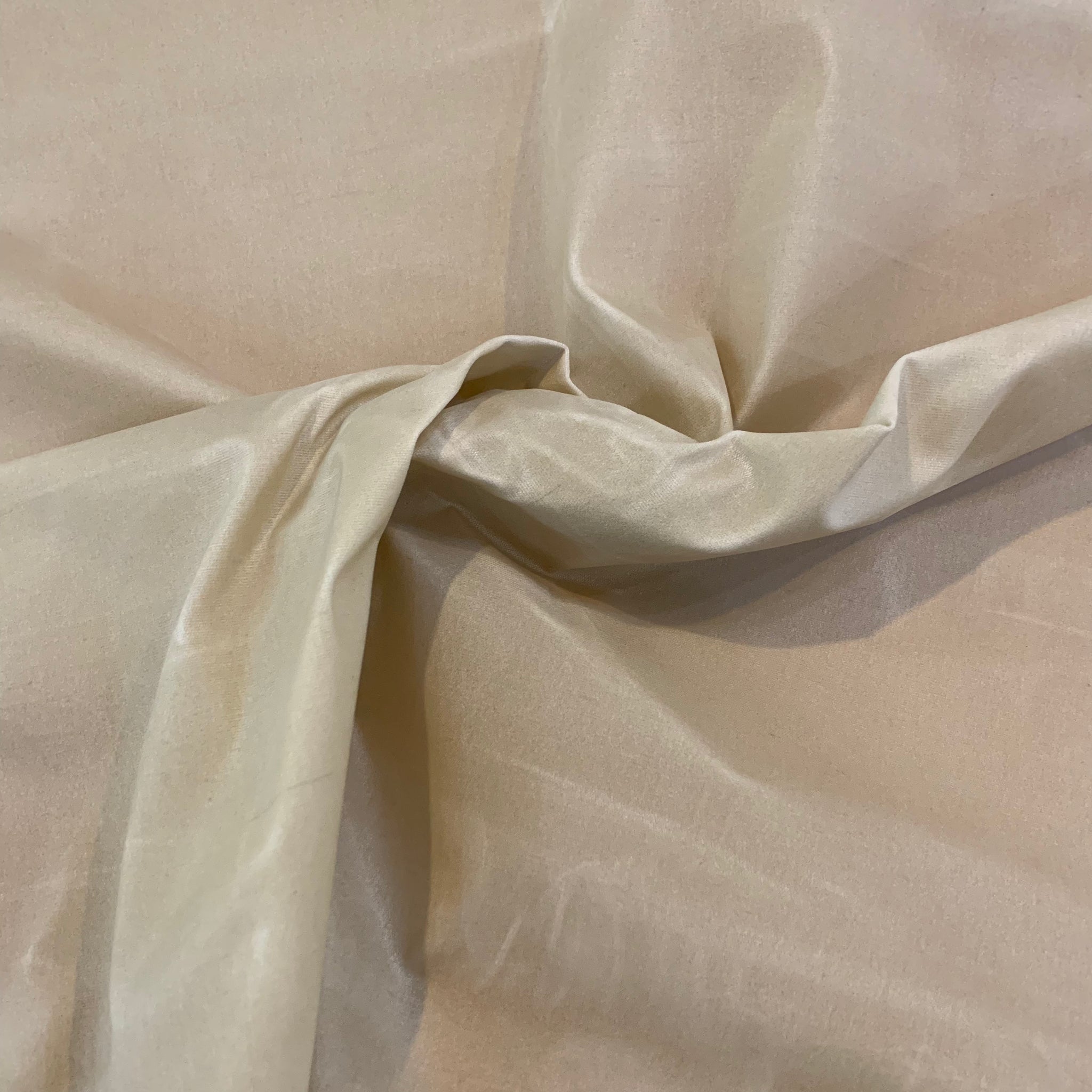 Waxed Cotton Canvas 8oz Fabric - Cream