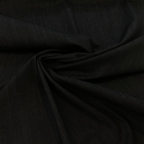 Stretch Denim Cotton/Spandex Fabric - Blue Black