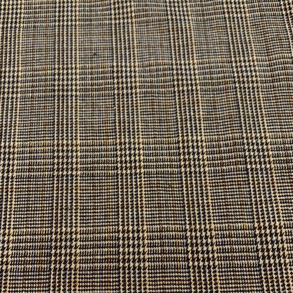 Plaid Polyester Suiting Fabric