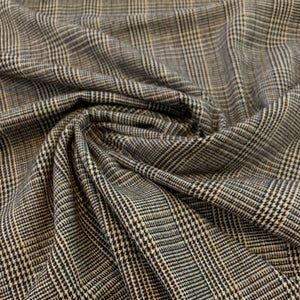 Plaid Polyester Suiting Fabric