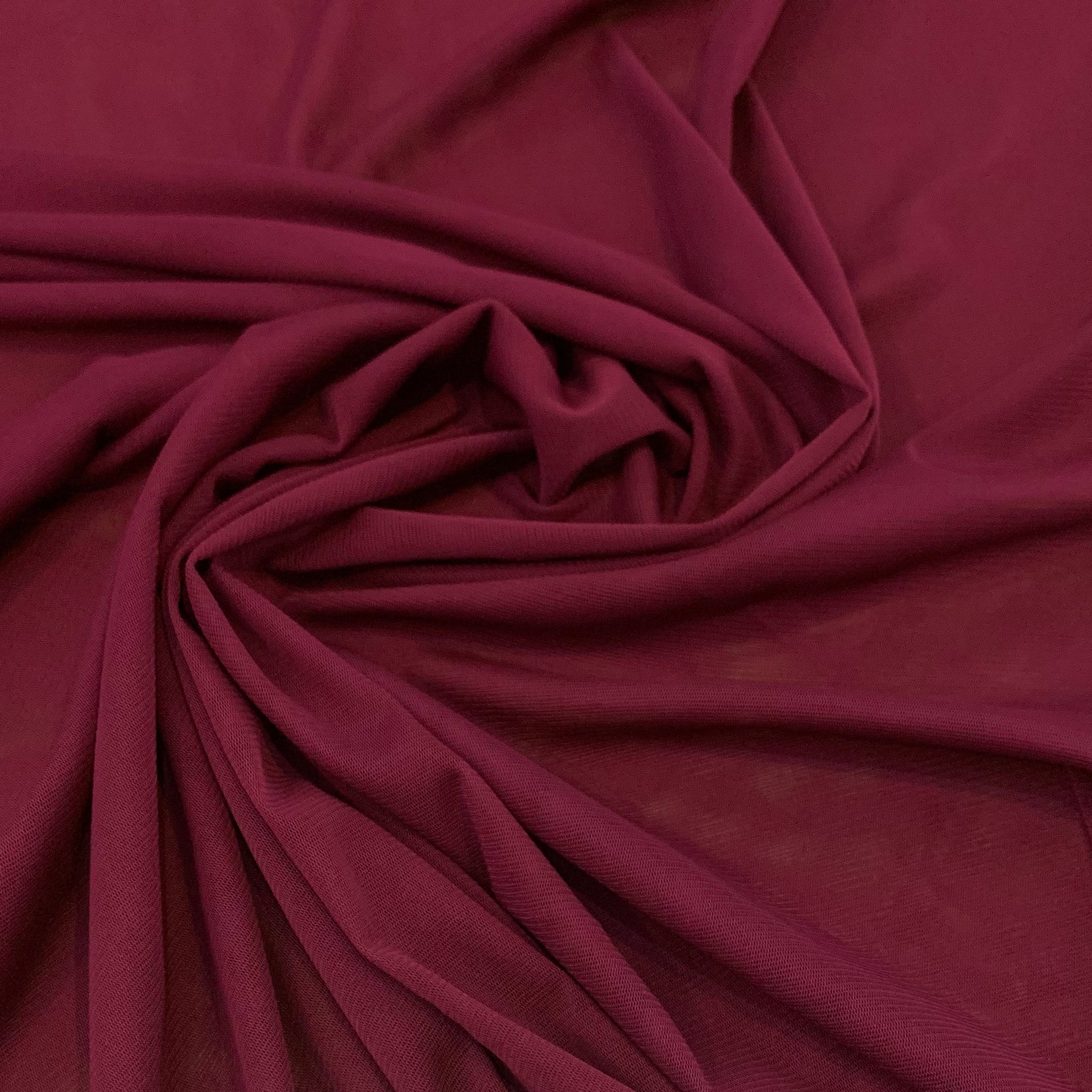 Poly Mesh Fabric - Cabernet