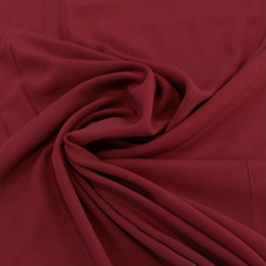 Rayon Challis Fabric - Dark Burgundy