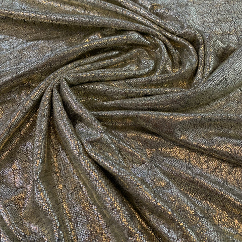 Reptile Foil Knit Poly/Spandex/Lurex Fabric