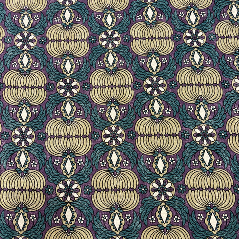 Sopo Retro Dobby Cotton Fabric - Teal Purple YGA-81020-2-D