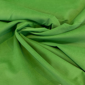 Stretch Mini Wale Corduroy Cotton/Spandex Fabric - Bright Green