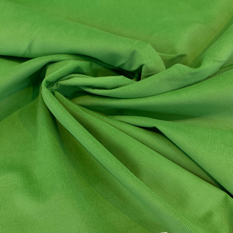 Stretch Mini Wale Corduroy Cotton/Spandex Fabric - Bright Green