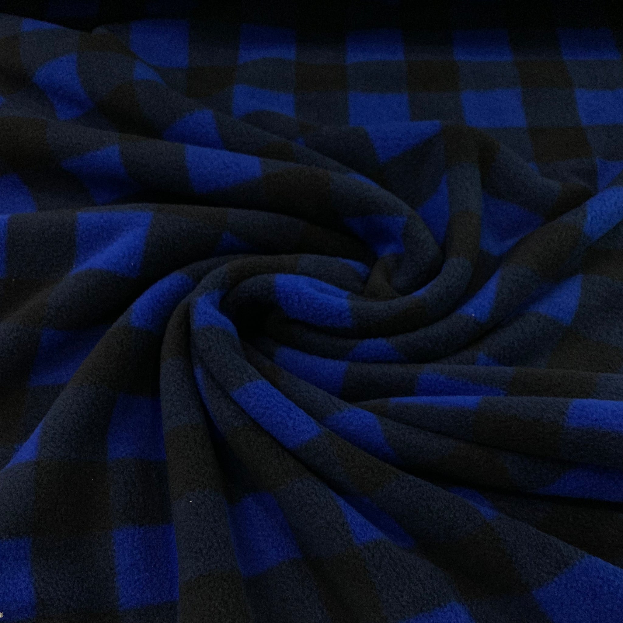 Buffalo Plaid Polar Fleece - Blue