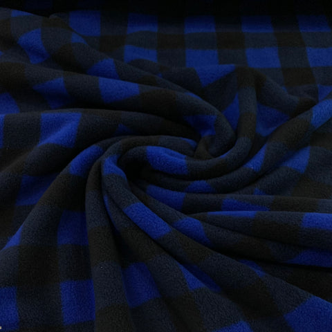Buffalo Plaid Polar Fleece - Blue
