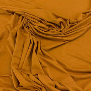 Bamboo Lycra Jersey Fabric - Pumpkin