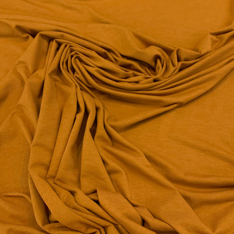Bamboo Lycra Jersey Fabric - Pumpkin