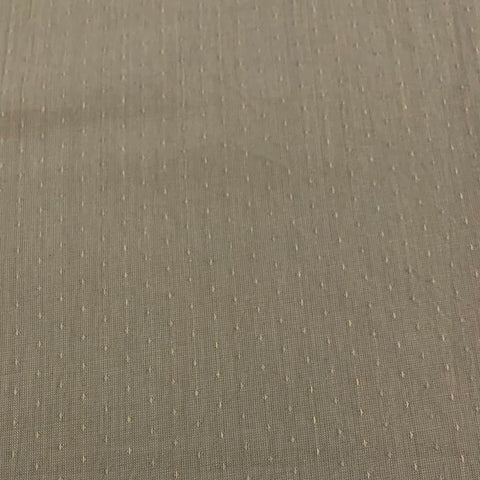 Nikko II Tone on Tone Woven Cotton Fabric - Cricket