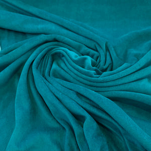 Stretch Velour Fabric - Teal