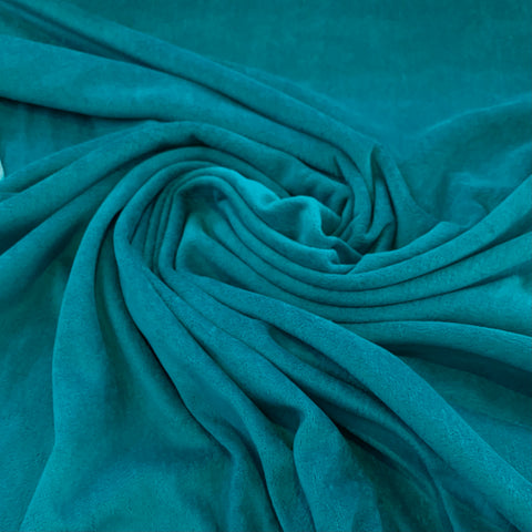 Stretch Velour Fabric - Teal